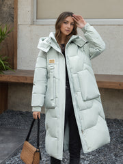 Women's Padded Coat, Long Style Outerwear, Fashionable New Winter Arrival, Warm Casual Thickened Padded Jacket