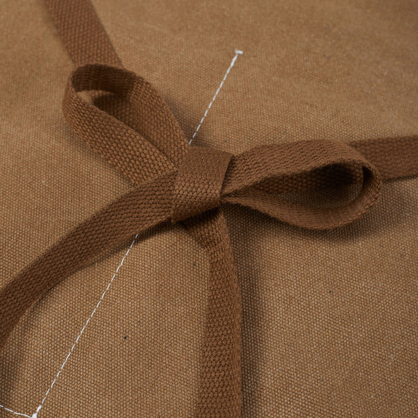 1pc Unisex Canvas-Polyester Blend Apron Durable Sturdy Construction, Adjustable Back Strap, Multiple Pockets for Enhanced Functionality | Khaki & Black Culinary Attire | Ideal for Kitchen Cooking/Baking/Grilling, Artist Painting, Coffee Bar, Servers; Perf