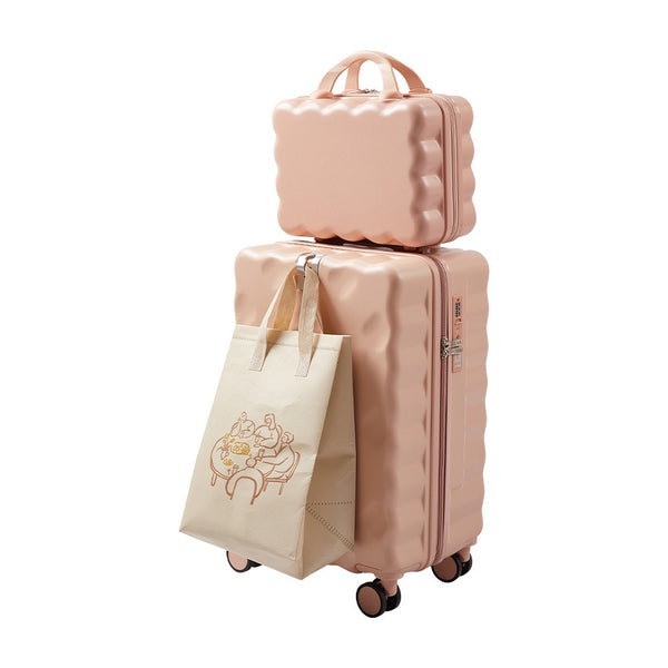Luggage Set, 2 Piece Case Luggage, 20 Inch Suitcase Sets ABS+ PC Luggage, Travel Suitcase with Cup Holder, Hook, and Small Portable Hand Cabin Case
