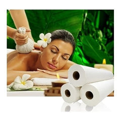 9x Rolls Hygiene Couch Rolls Salon Barbers Strong Paper Laminated Embossed Paper Tissue Disposable 2 Ply 20