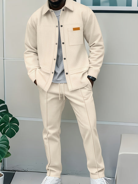 Procurement Products Autumn Winter Men'S Athletic Suit Casual Athletic Jacket And Pants 2pcs Set Plus Drawstring Outdoor Casual Athletic Pants Set