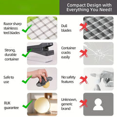 16-In-1 Enhanced Vegetable Chopper, Multi-Functional Vegetable Cutter, Versatile Fruit Slicer, Manual Food Grater with Container, Interchangeable Multi-Blade Onion Chopper, Home Potato Slicing Tool