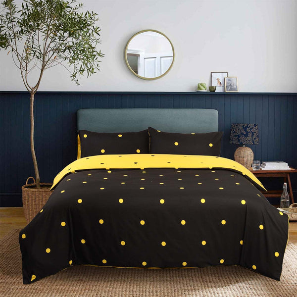 3pcs Polka Dot Printed Duvet Cover Set, Reversible Soft Breathable Microfiber, All-Season, Machine Washable, Includes Pillowcases for Bedroom, Guest Room, Dorm