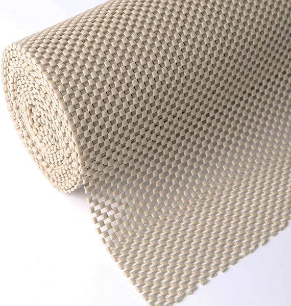 Shelf Liner, Non-Adhesive Roll Drawer Liners 12 Inches X 20 Feet, Non Slip Grip Durable Strong Clean, Shelving Liner for Kitchen Cabinets,Storage, Desks, Kitchenware, Tableware, Light Gray