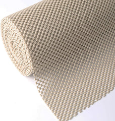 Shelf Liner, Non-Adhesive Roll Drawer Liners 12 Inches X 20 Feet, Non Slip Grip Durable Strong Clean, Shelving Liner for Kitchen Cabinets,Storage, Desks, Kitchenware, Tableware, Light Gray