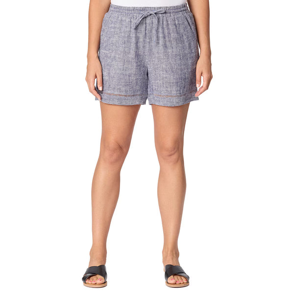 Briggs Ladies Linen Short in Green