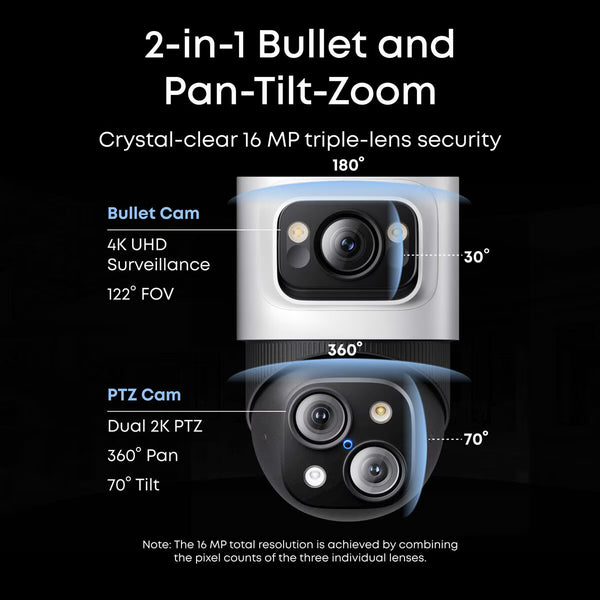 Eufy POE S4 4K Bullet-Ptz Security Camera Add-On 2 Pack