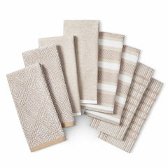 Town & Country Organic Kitchen Towels 8 Pack, in 4 Designs