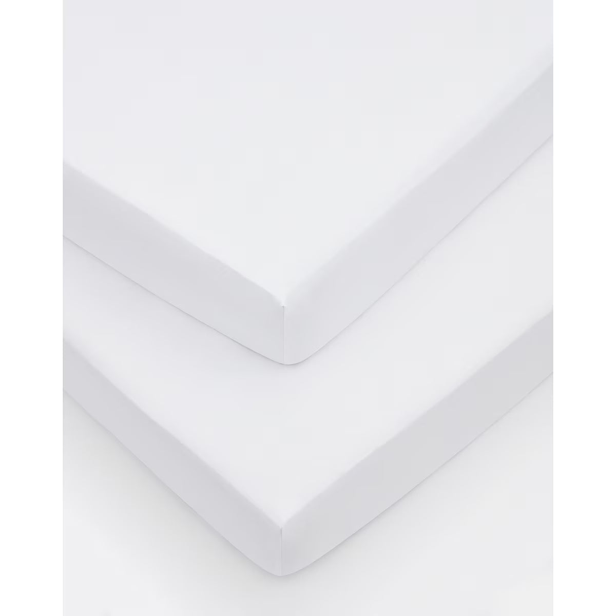 Sanderson 300 Thread Count Cotton Deep Fitted Sheet 2 Pack, King Size in Silver Grey
