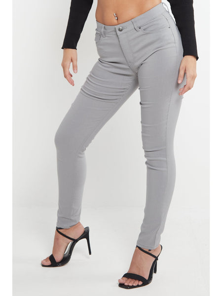 MYT Womens Chino Trousers Ladies Skinny Fit Super Stretch Office Work Casual Chinos Waist Size UK 6-18