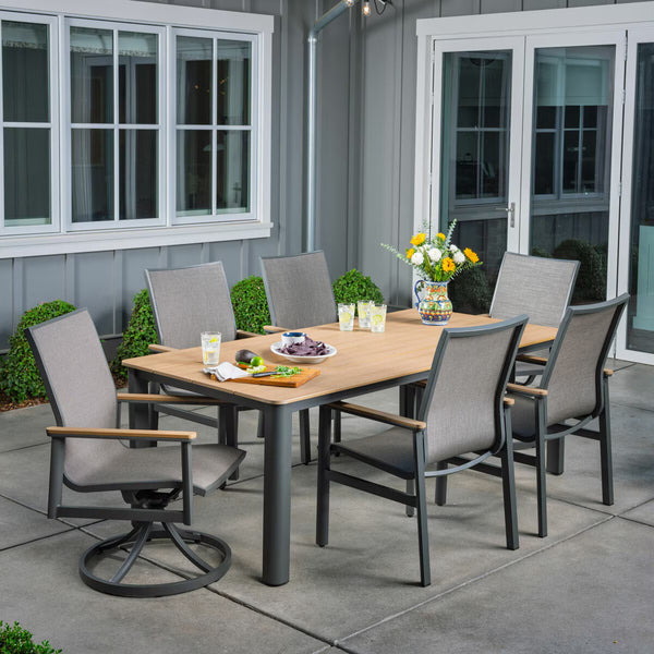 Sunvilla Sara 7 Piece Sling Dining Set + Cover