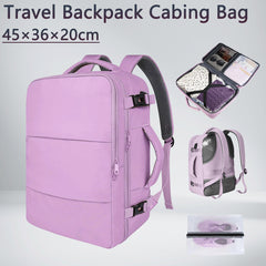 Travel Backpack Cabin Bag Fits EasyJet 45×36×20 / Ryanair 40×30×20, Airline Approved Underseat Travel Backpack with Laptop Compartment, Carry-On Luggage, Travel Bag for Women, Lightweight Carry-On Bag for Work, School or Weekend Trips, Purple