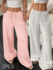 Two-Piece Set Women'S Elegant Trousers Casual Straight-Leg Pants