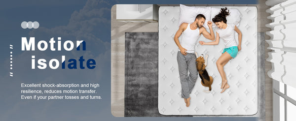 Lazzo Rocco 1st Generation 5FT White Mattress – 10.6 Inch Innerspring Hybrid with Pocket Spring & Breathable Foam, Medium Plush for Cool Comfort Sleep twin size mattress memory