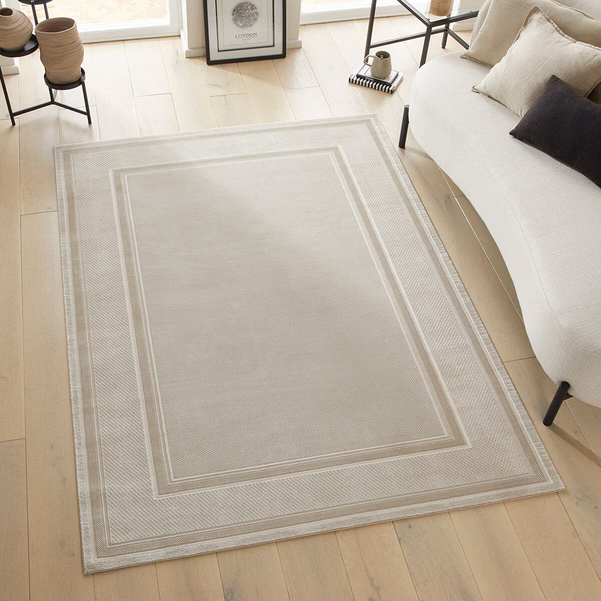 Concept Looms Olivia Cream Rug, in 3 Sizes