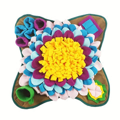 Pet Dog Snuffle Mat Sniffing Treat Foraging Puzzle Feeder Toy Nose Training Pad
