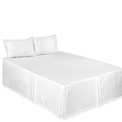 Chilimilii Box Pleated Base Valance Sheet Plain Bed Skirt for Platform Beds All Sizes Available
