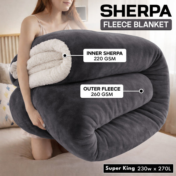 1pc Luxurious Double-Sided Sherpa Throw Blanket – Soft, Warm & Cozy Contemporary Blanket, Machine Washable, Perfect for Couch, Bed, Office & Travel, Ideal Gift