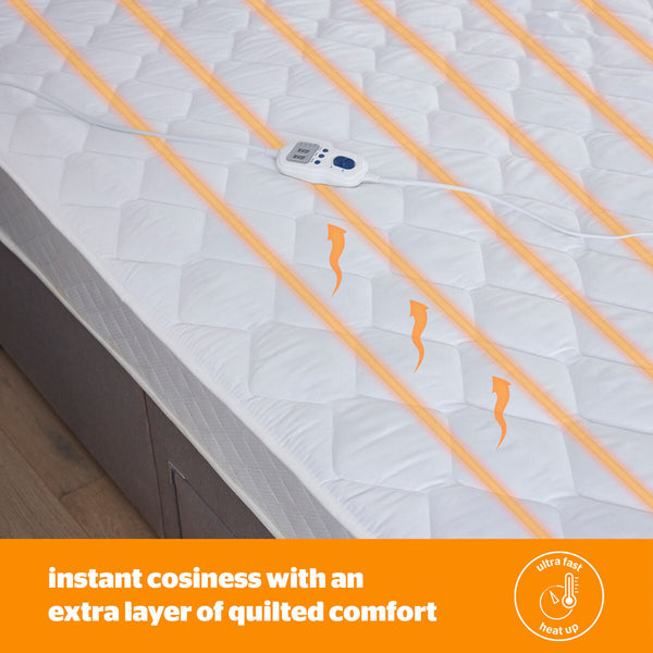 Silentnight Quilted Heated Mattress Topper in 3 Sizes