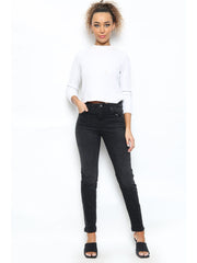 MYT Womens Jeans Ladies High Waist Cotton Mom Relaxed Fit Stretch Denim Pants Waist Size UK 10-22