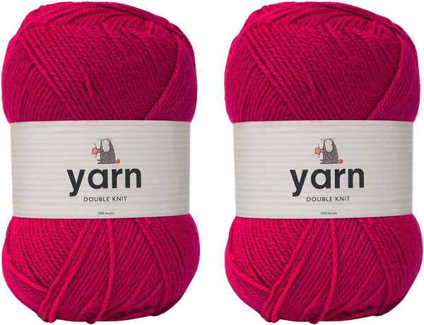 Korbond DK Beige Yarn - 100G Acrylic Wool - Lightweight, Hypoallergenic & Durable Double Knit Crochet Yarn Knitting Wool (290M Total)