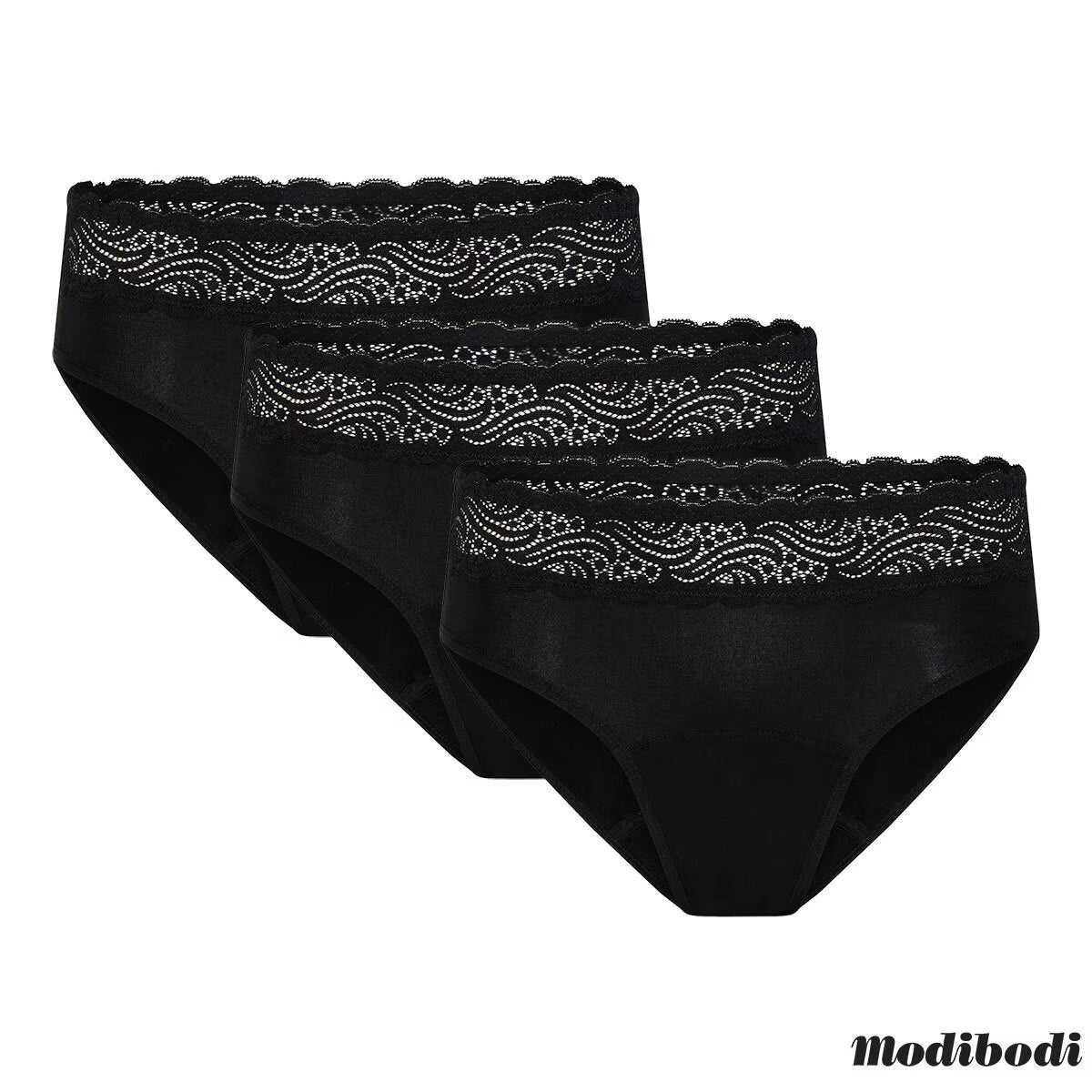 Modibodi Sensual Period & Leak Proof Hi-Waist Bikini Brief, 3 Pack