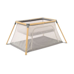 Tutti Bambini Cozee Go Day & Night Travel Cot Bundle, Oak & Charcoal