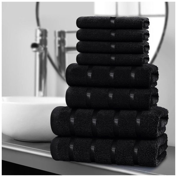 8pcs Egyptian Cotton Towel Set | Quick-Drying & Highly Absorbent