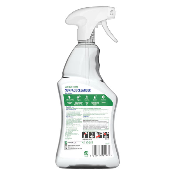 Dettol Antibacterial Surface Cleanser, 4 X 750Ml