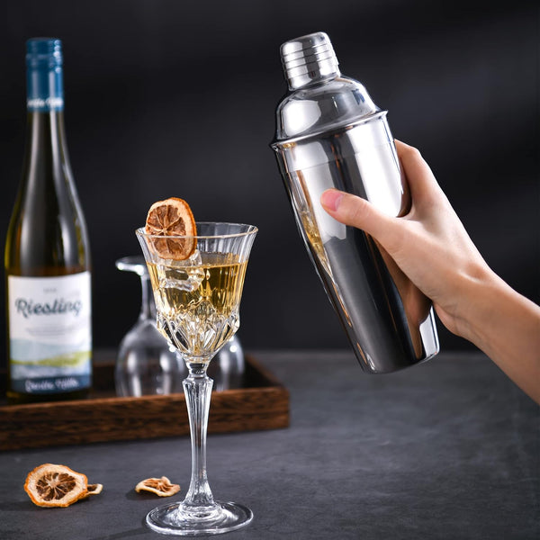 Cocktail Shaker,750Ml Martini Shaker,Food Grade Stainless Steel Martini Mixer Built-In Strainer,Drink Shaker by Luckygoobo,Bartender Kit Gifts.