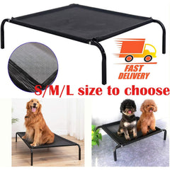 Metal Frame Elevated Dog Bed Portable Raised Pet Cot with Washable Mesh No-Slip Rubber Feet for Indoor & Outdoor Use, Small/Medium/Large to choose