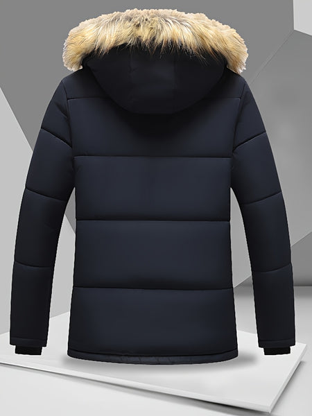 Winter Full Body Fleece Thickened Warm Coat Lamb Windproof Sleeve Jacket Men'S Multi-Pocket Jacket Men'S Outerwear