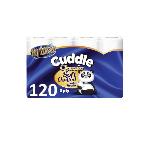 120 SOFTESSE Cuddle 3 Ply Soft Quilted Non Scented Toilet Rolls 60 x 2 Original Toilet Roll Bulk Buy