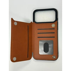 Phone Case -Cardholder-Style Phone Case, Convenient. for Iphone 17 Promax/Pro/ Air, 16 Plus, 15, 14 Pro Max, 13, 12, 11. Gift for Friends, Boys, Girls Or Family. This Business Shock-Resistant Protective Case Features a Solid Color