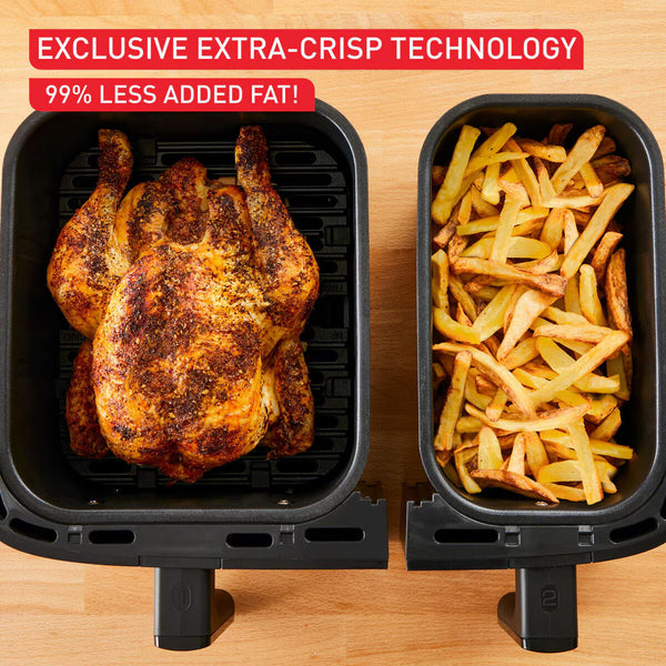 Tefal Easy Fry Essential Dual Air Fryer 8.3L, EY901HG