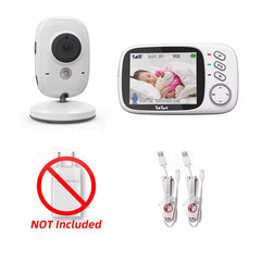 3.2 Inch Wireless Video Baby Monitor with Lullabies Auto Night Vision Two Way Intercom Temperature Monitoring Babysitter