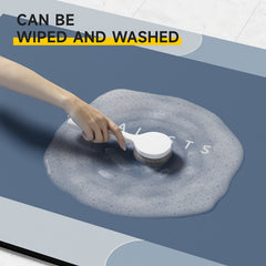 Super Absorbent Diatomite Bath Mat - Quick-Dry Non-Slip Bath with Diatomite Mud Layer, Soft Bathroom Floor Mat for Shower, Bathtub, Kitchen, RV (Compatible with Diatomite Mud Bath Products)