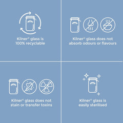Kilner Clip Top Jar 1.5 Litre (1500 Ml) Airtight Glass Storage Jar for Preserving Fruits Vegetables Coffee Tea Rice Flour Nuts Pasta