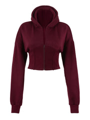 Women Corset Fit Hoodie and Trouser 2Pc Zip Tracksuit Set 2Pc Set with Zip Front, Long Sleeves and Straight Leg Pants, Perfect for All Seasons, Top Set