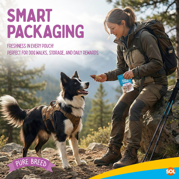 Pure Breed Snack Pack Dog Chews 2 Pack | Mint & Strawberry Ice-Cream Dog Treats | Healthy Low Fat Grain-Free Dog Snacks | Long Lasting Natural Chew for All Breeds | Daily Training Reward Treat