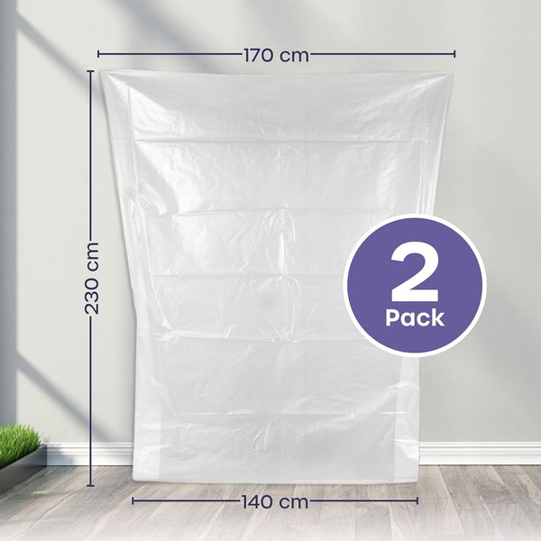 Heavy Duty Mattress Bag for Moving and Storage - Reusable Waterproof Mattress Cover for Moving, Storage and Protect Beds from Stains, Dust, and Pest Damage