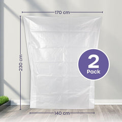 Heavy Duty Mattress Bag for Moving and Storage - Reusable Waterproof Mattress Cover for Moving, Storage and Protect Beds from Stains, Dust, and Pest Damage