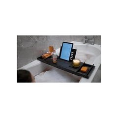 Luxury Bathtub Caddy Tray – Expandable Bath Table with Book, Tablet & Wine Glass Holder, Relaxing Spa Gift for Home