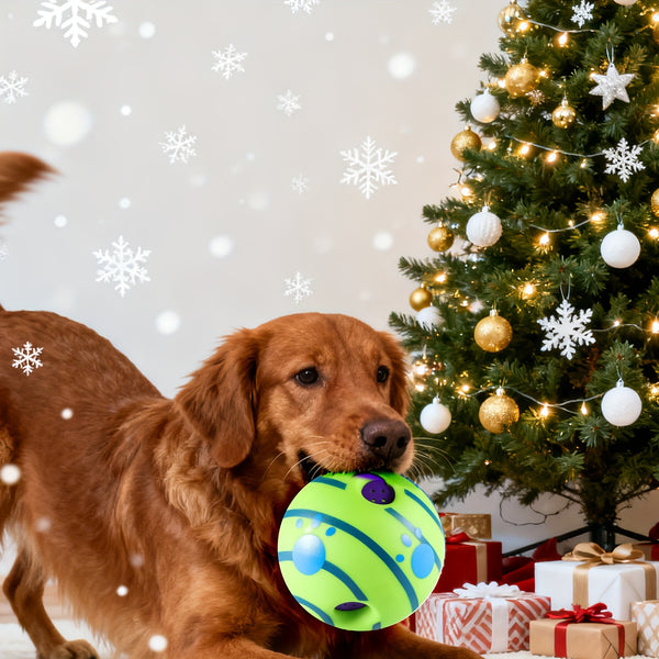 Engaging Giggle Ball Designed for Both Dogs And Cats - A Pet Puzzle Toy That Produces Distinctive Giggling Noises - Sturdy Chew Toy to Alleviate Boredom - Made from Safe Vinyl - Measures 12.95 cm, Without Battery