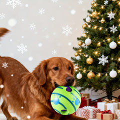 Engaging Giggle Ball Designed for Both Dogs And Cats - A Pet Puzzle Toy That Produces Distinctive Giggling Noises - Sturdy Chew Toy to Alleviate Boredom - Made from Safe Vinyl - Measures 12.95 cm, Without Battery