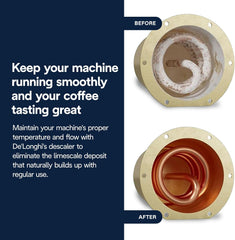 De'Longhi Ecodecalk Descaler DLSC500, 5 Decalcification Doses, Coffee Machine Descaler, Coffee Machine Maintenance Accessory, Plant-Based Ingredients, Bottle with 5 Doses, 500Ml