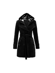 NOROZE Women’s Fleece Coat | Long Sleeve Belted Button Jacket | Warm Winter Outerwear | UK Sizes 8–26