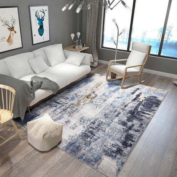 1pc Area Rug Modern Abstract Living Room Boho Art Bedroom Dining Room Nursery Lounge Home Office Grey/ , Home Practical Carpet Round and Rectangular