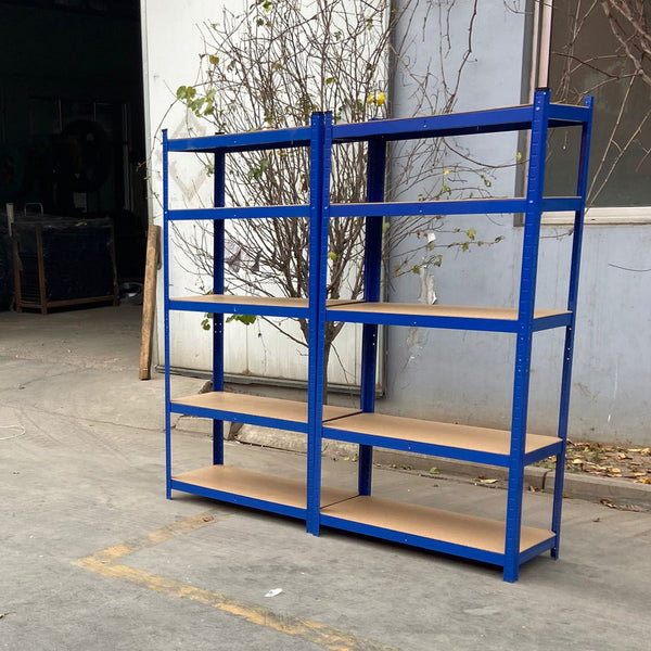 New Style Heavy Duty Garage Shelving Unit - Adjustable Shelf Unit Racking with 5 MDF Shelves, Ideal for Garage, Shed, Warehouse Storage 190KG UDL Per Shelf 680* 270 *1450 (mm), Storage Racking Shelves For Garage Warehouse Shed Kitchen