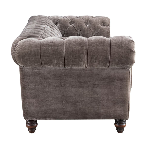 Allington 3 Seater Grey Fabric Chesterfield Sofa